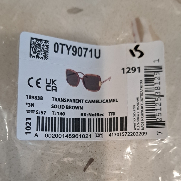 NWT Tory Burch Brown Frame Sunglasses - Picture 2 of 10